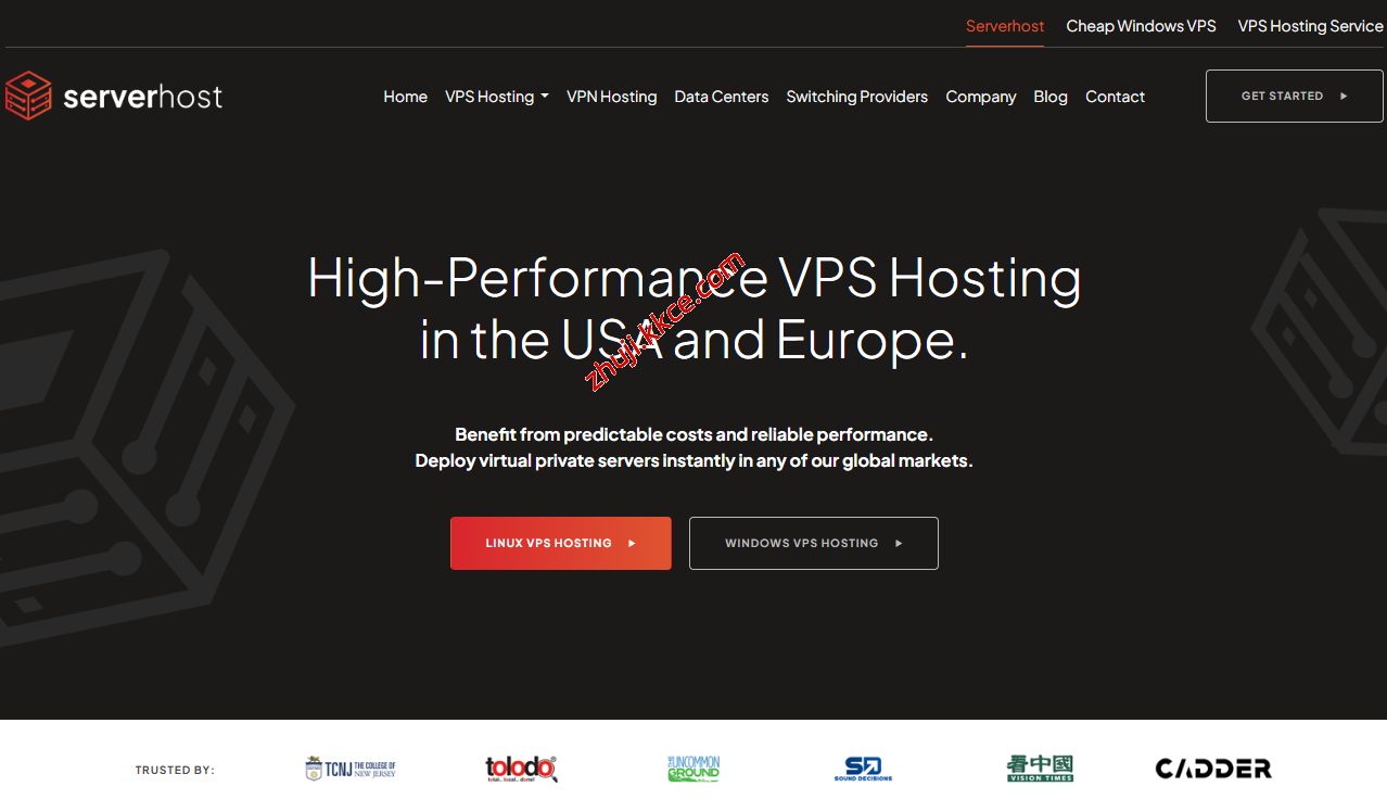 serverhost不限流量VPS低至$36/年，美国/加拿大/爱尔兰，1G带宽/授权Windows