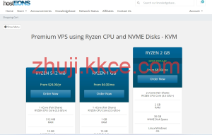 HostEons 美国 VDS 促销：4G 内存起，DDR5 + NVMe，10Gbps 带宽，三机房可选